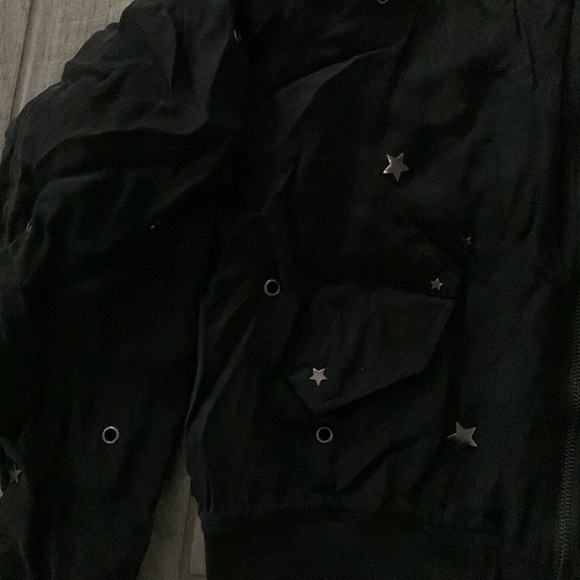 Rails Ace Bomber Jacket in Black & Studded - Picture 5 of 10